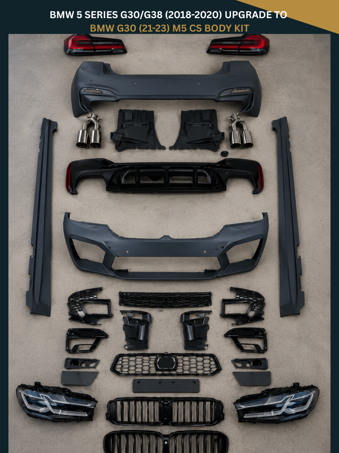 BMW 5 Series G30/G38 (18-20) Upgrade to BMW G30 (21-23) M5 CS Body Kit