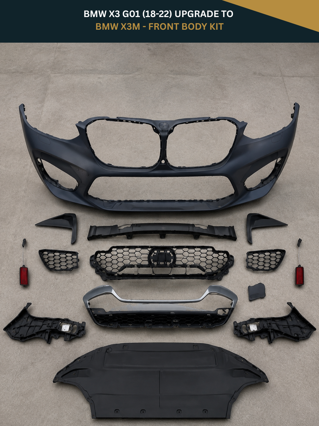 BMW X3 G01 (2018-2022) Upgrade to BMW X3M - Front Body Kit