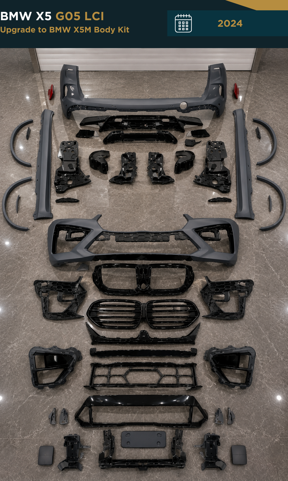BMW X5 G05 LCI (2024) Upgrade to BMW X5M Body Kit