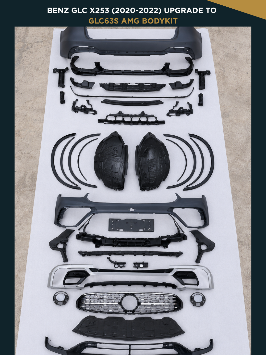 Benz GLC X253 (2020-2022) Upgrade To GLC63S AMG Bodykit
