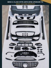 Benz A Class W176 (2013-2018) Upgrade To Benz A45 AMG Bodykit