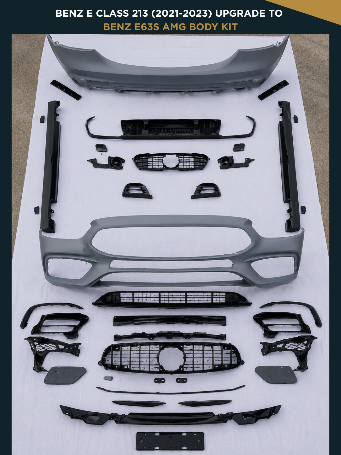 BENZ E CLASS 213 (2021-2023) UPGRADE TO BENZ E63S AMG BODY KIT
