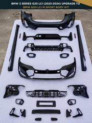 BMW 3 Series G20 LCI (2023-2024) Upgrade to BMW G20 LCI M Sport Body Kit