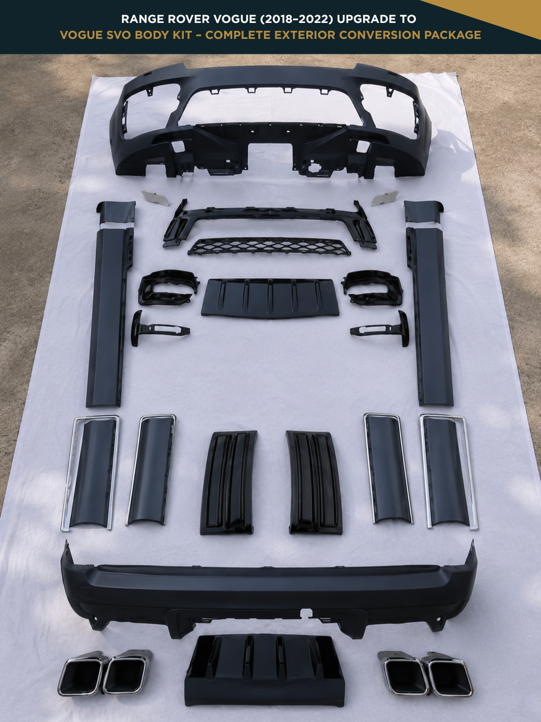 Range Rover Vogue (2018–2022) Upgrade to Vogue SVO Body Kit – Complete Exterior Conversion Package
