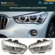 63117428735 & 63117428736 BMW X1 F48 (2016-2019) Headlight Assembly Premium OEM Fit Replacement