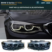 63117470413 & 63117470414 BMW 3 Series GT F34 (2017-2020) Headlight Assembly High Quality Replacement