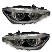 63117419633P & 63117419635P BMW 3 Series F30 LCI (2015-2019) LED Headlight Assembly Premium Replacement