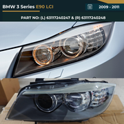 63117240247 & 63117240248 BMW 3 Series E90 LCI (2009-2011) HID Headlight Assembly Premium Replacement
