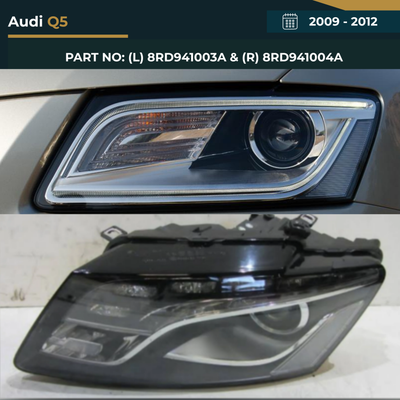 8RD941003A & 8RD941004A Audi Q5 (2009-2012) Headlight – OEM Fit Replacement