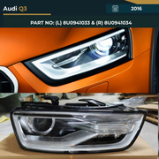 8U0941033 & 8U0941034 Audi Q3 (2016) LED Headlight – OEM Fit Replacement