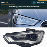 8VD941005 & 8VD941006 Audi A3 (2013-2016) Headlight – OEM Fit Replacement