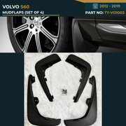 TY-VO1003 VOLVO S60 (2012-2019) MUDFLAPS (SET OF 4) – OEM Fit Mudflaps Set of 4
