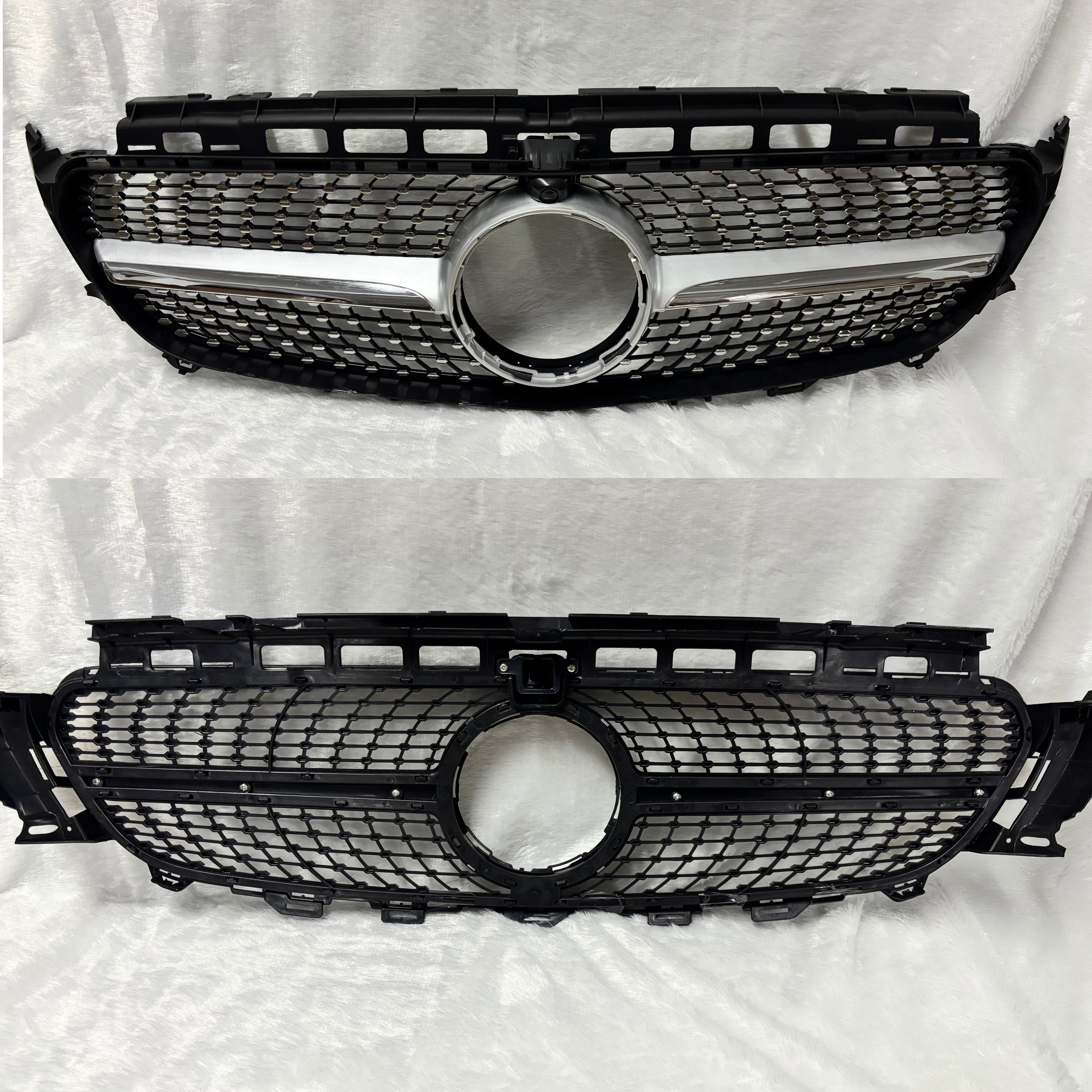 OHI-W212-GR4 MERCEDES E CLASS 212 (14-15) DIAMOND CHROME SHOWGRILL – OEM Fit Mercedes Front Show Grille