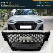 RS-A6C8 Audi A6 C8 (2020) RS Style Show Grill – OEM Fit Replacement