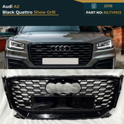 RS.TYPE13 Audi Q2 (2018) Black Quattro RS Show Grill – OEM Fit Replacement
