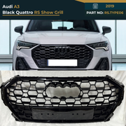 RS.TYPE06 Audi Q3 (2019) Black Quattro RS Show Grill – OEM Fit Replacement