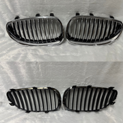 51137065701 51137065702 BMW 5 SERIES E60LCI (2008-2010) SILVER SHOWGRILL (LH+RH) – OEM Fit BMW Front Show Grill