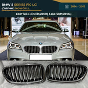 51137412323 51137412324 BMW 5 SERIES F10 LCI (2014-2017) – OEM Fit BMW Front CHROME SHOWGRILL