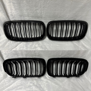 51137200727 51137200728 BMW 5 SERIES F10 Show Grill (2010-2013)  – OEM Fit BMW 2 LINE GLOSSY BLACK Show Grill