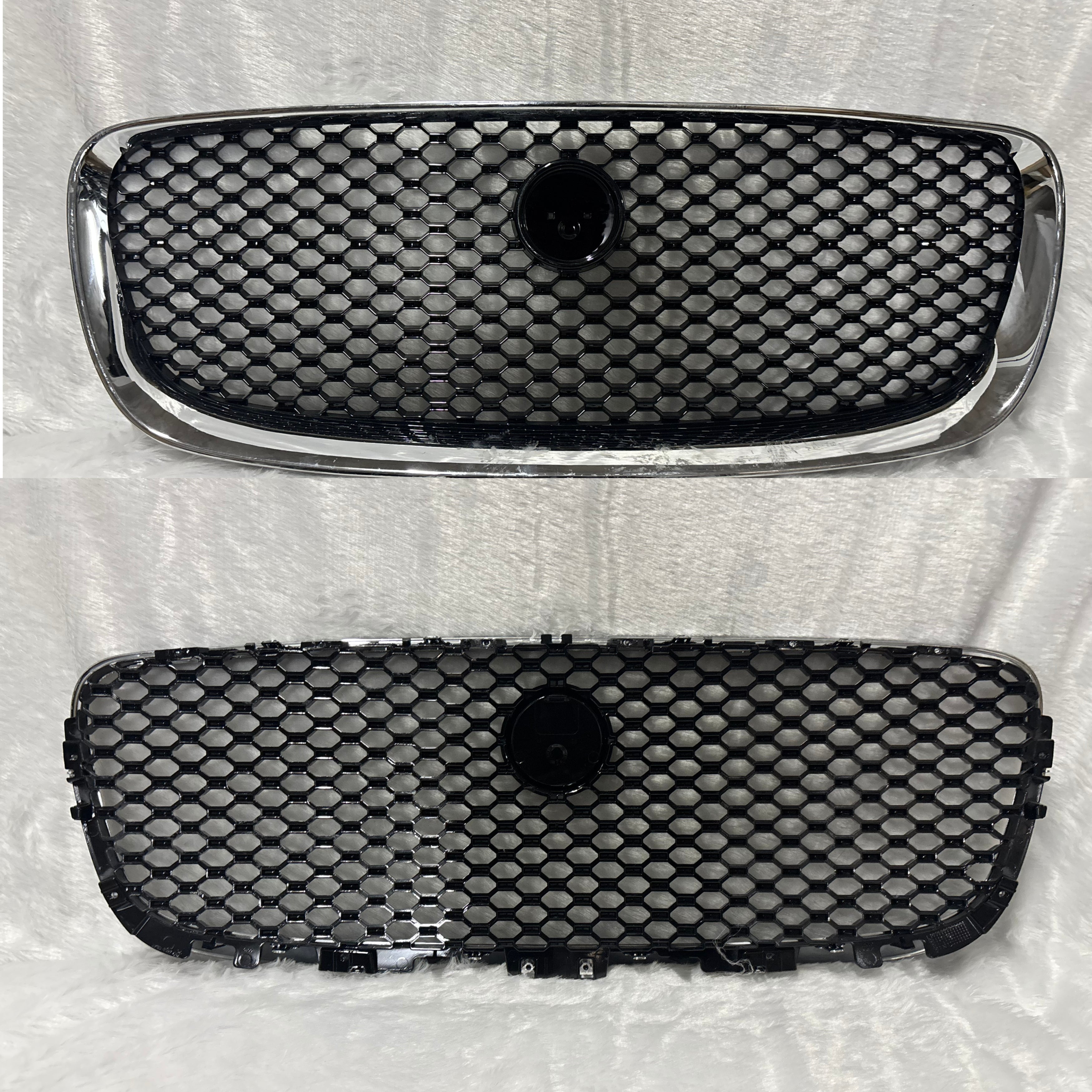T4N12772 JAGUAR F-PACE CHROME BLACK SHOWGRILL (2017) – OEM Fit Jaguar Front Show Grill