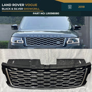 LR098080 LAND ROVER VOGUE (2018) BLACK & SILVER SHOWGRILL – OEM Fit Land Rover Front Show Grill