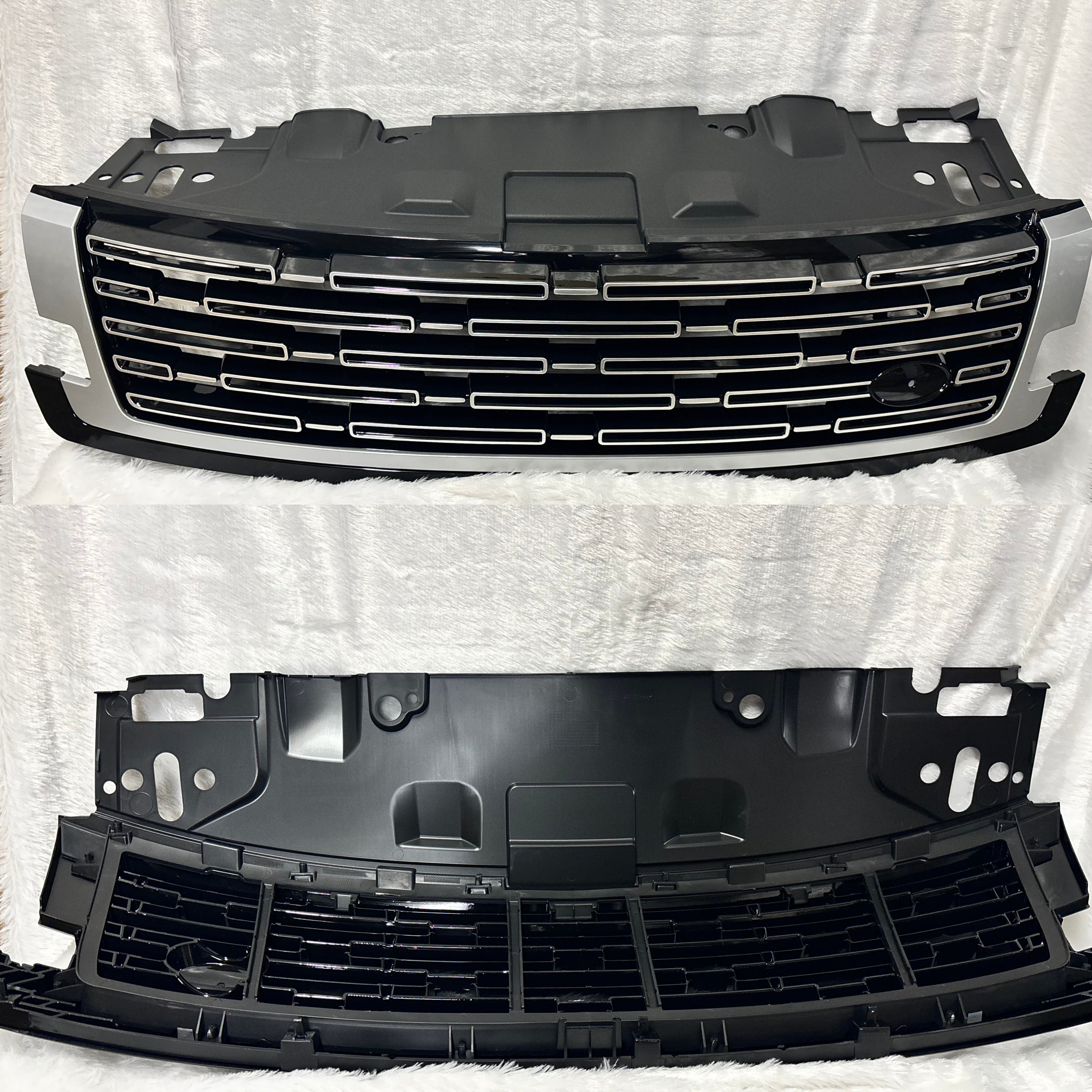 LR173773 LAND ROVER VOGUE (2023) BLACK & SILVER SHOWGRILL – OEM Fit Land Rover Front Show Grill