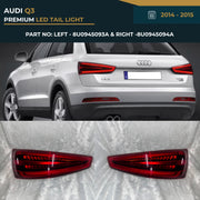 8U0945093A & 8U0945094A Audi Q3 (2012-2015) Premium LED Tail Light Assembly Replacement