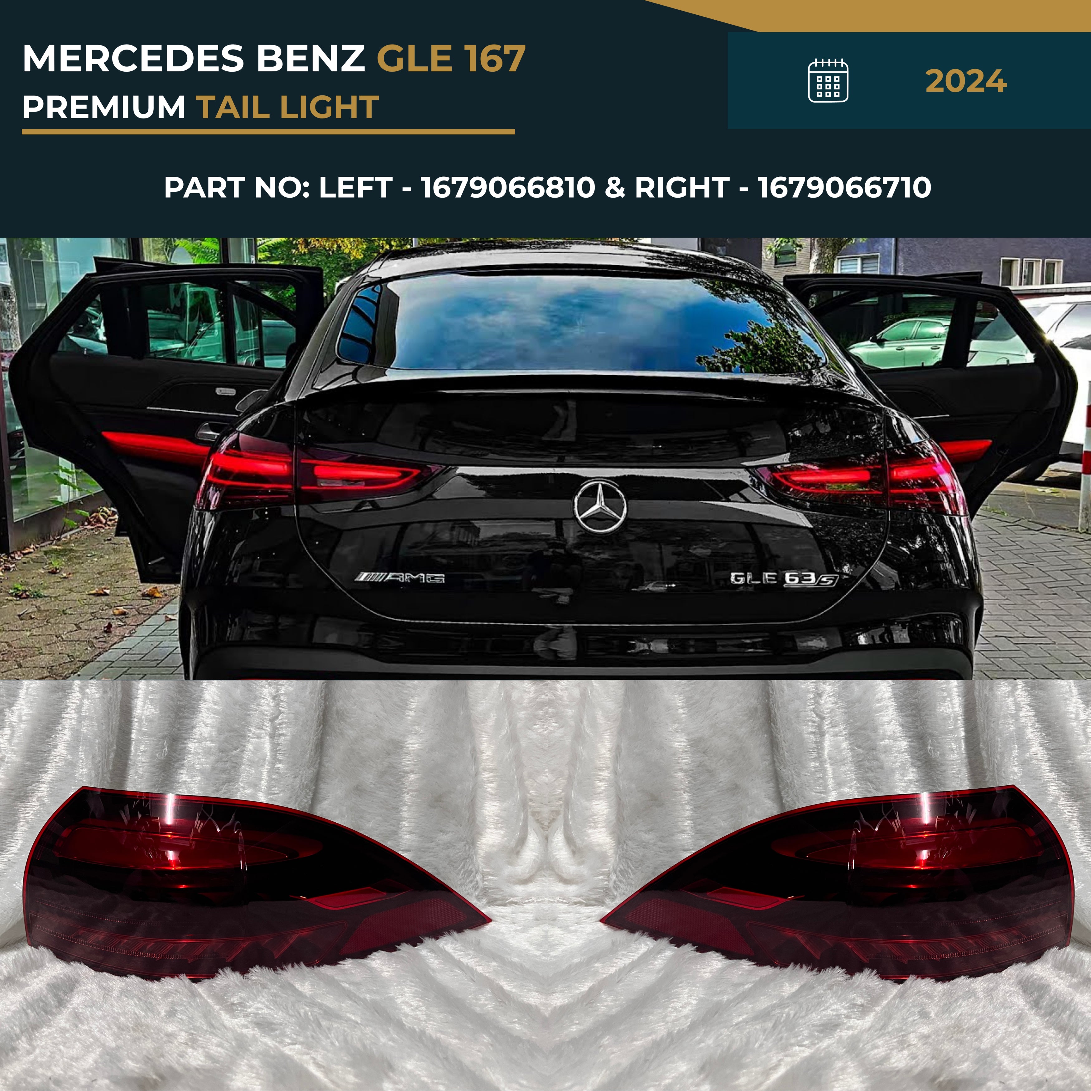 1679066810 & 1679066710 Mercedes-Benz GLE 167 (2024) Premium Rear Tail Light