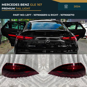 1679066810 & 1679066710 Mercedes-Benz GLE 167 (2024) Premium Rear Tail Light
