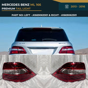 A1669063301 & A1669062301 Mercedes-Benz ML 166 (2013-2016) Premium Rear Tail Light
