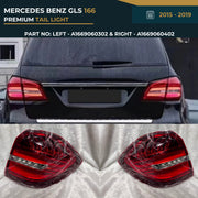 A1669060302 & A1669060402 Mercedes-Benz GLS 166 (2015-2019) Premium Rear Tail Light