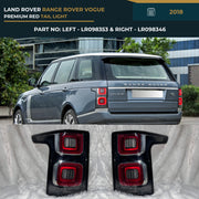 LR098353 & LR098346 Land Rover Range Rover Vogue (2018) Premium Red Rear Tail Light