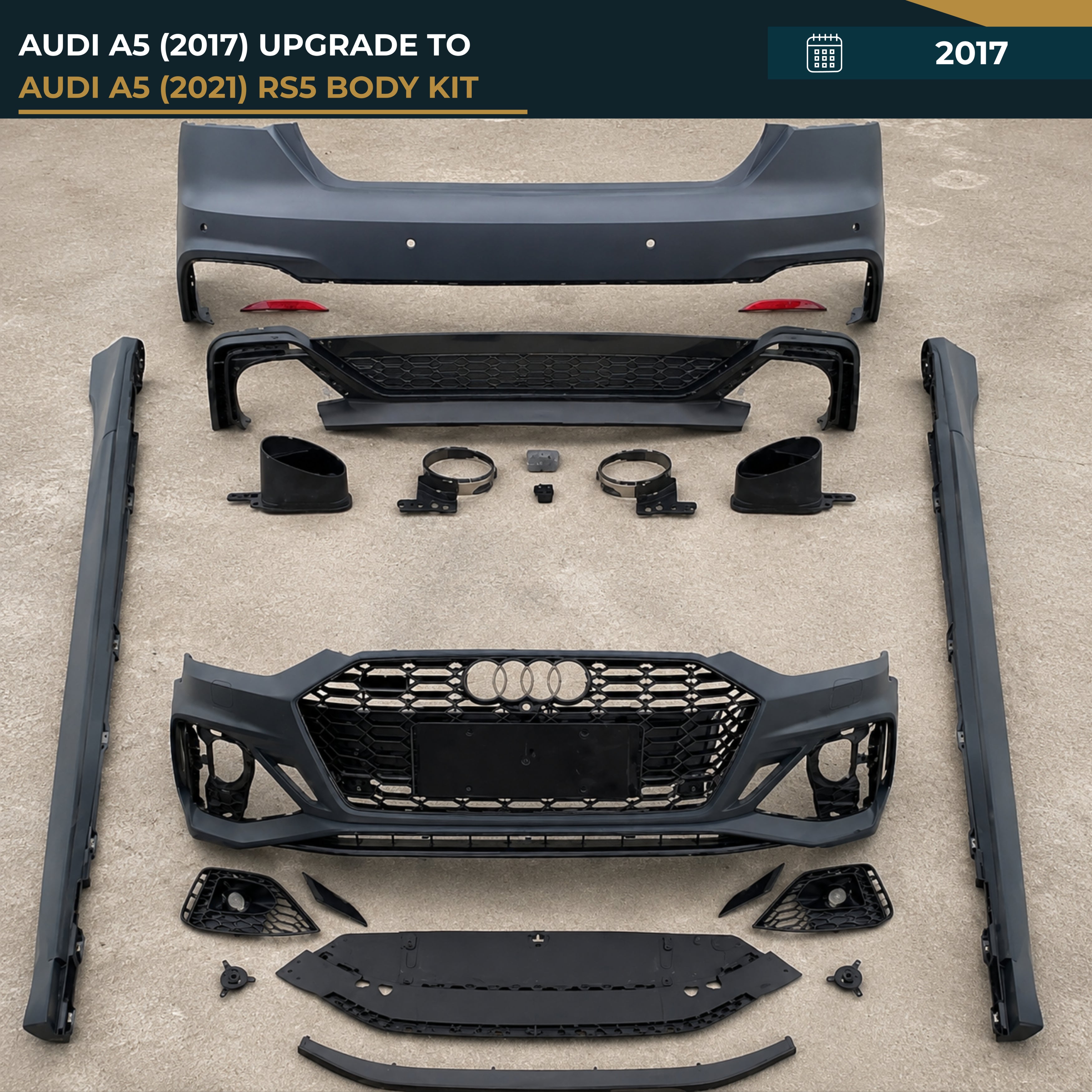 AUDI A5 (2017) UPGRADE TO AUDI A5 (2021) RS5 BODY KIT