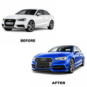 AUDI A3 (2014-2016) UPGRADE TO AUDI S3 (S - LINE) FRONT BODY KIT (Hatchback/Sedan)
