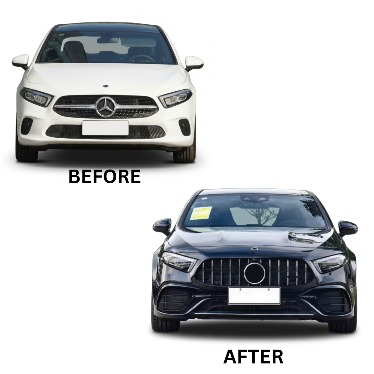 BENZ A CLASS W177 (19-24) SEDAN UPGRADE TO A45S FRONT AMG BODY KIT