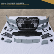 AUDI A6 C7 (2013-2015) UPGRADE TO AUDI A6 C7 (2013-2015) RS6 FRONT BODY KIT