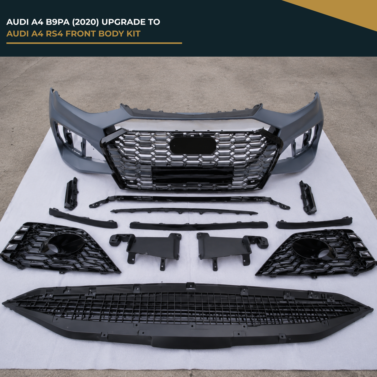 AUDI A4 B9PA (2020) UPGRADE TO AUDI A4 RS4 FRONT BODY KIT