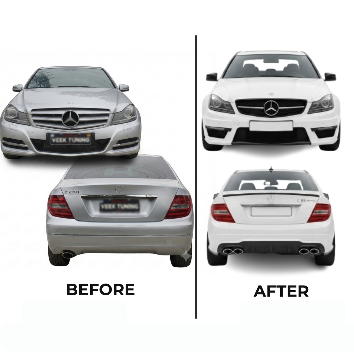 BENZ C CLASS W204 (2011-2014) UPGRADE TO C63 AMG KIT
