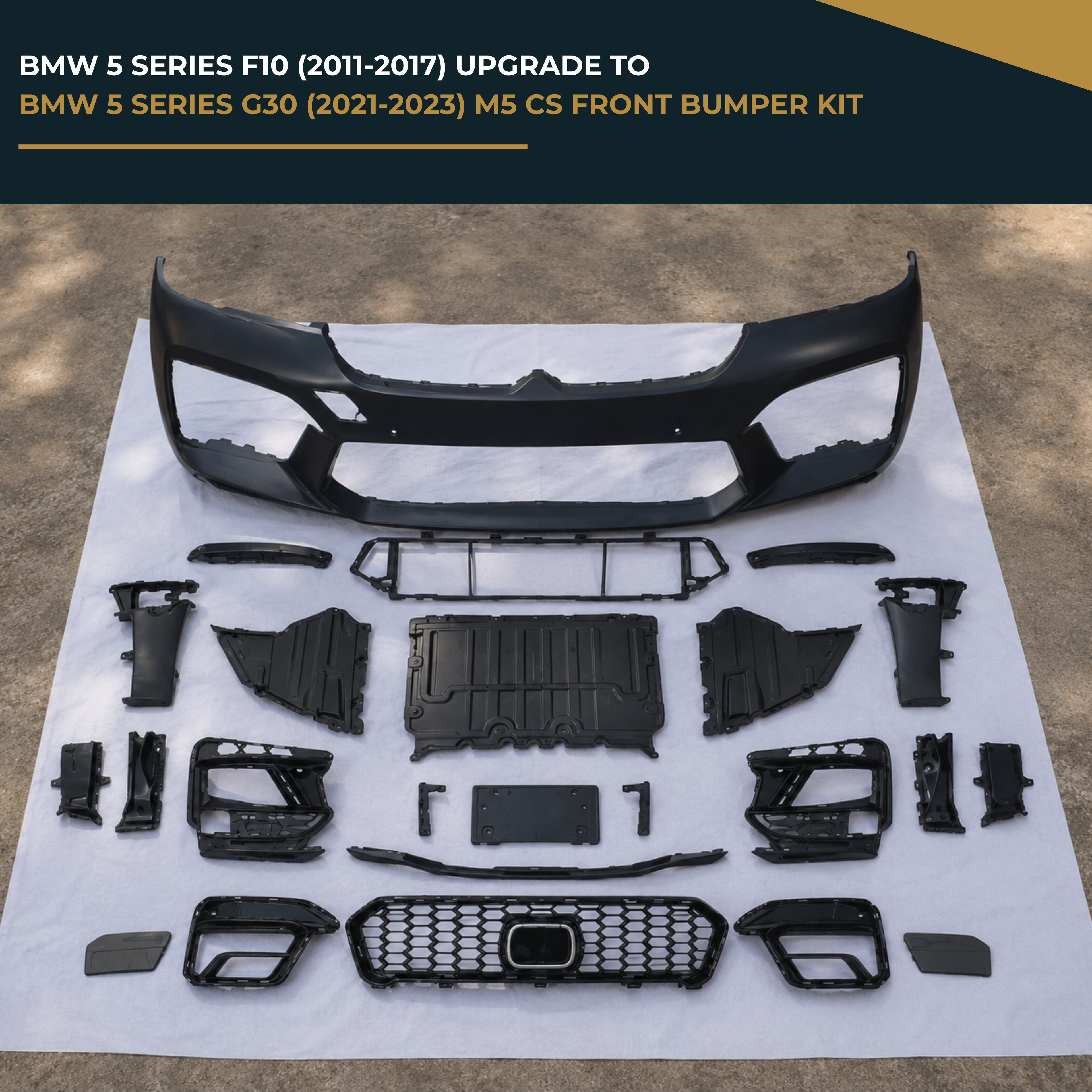BMW 5 Series F10 (2011-2017) Upgrade BMW 5 Series G30 (2021-2023) M5 CS Front Bumper Kit