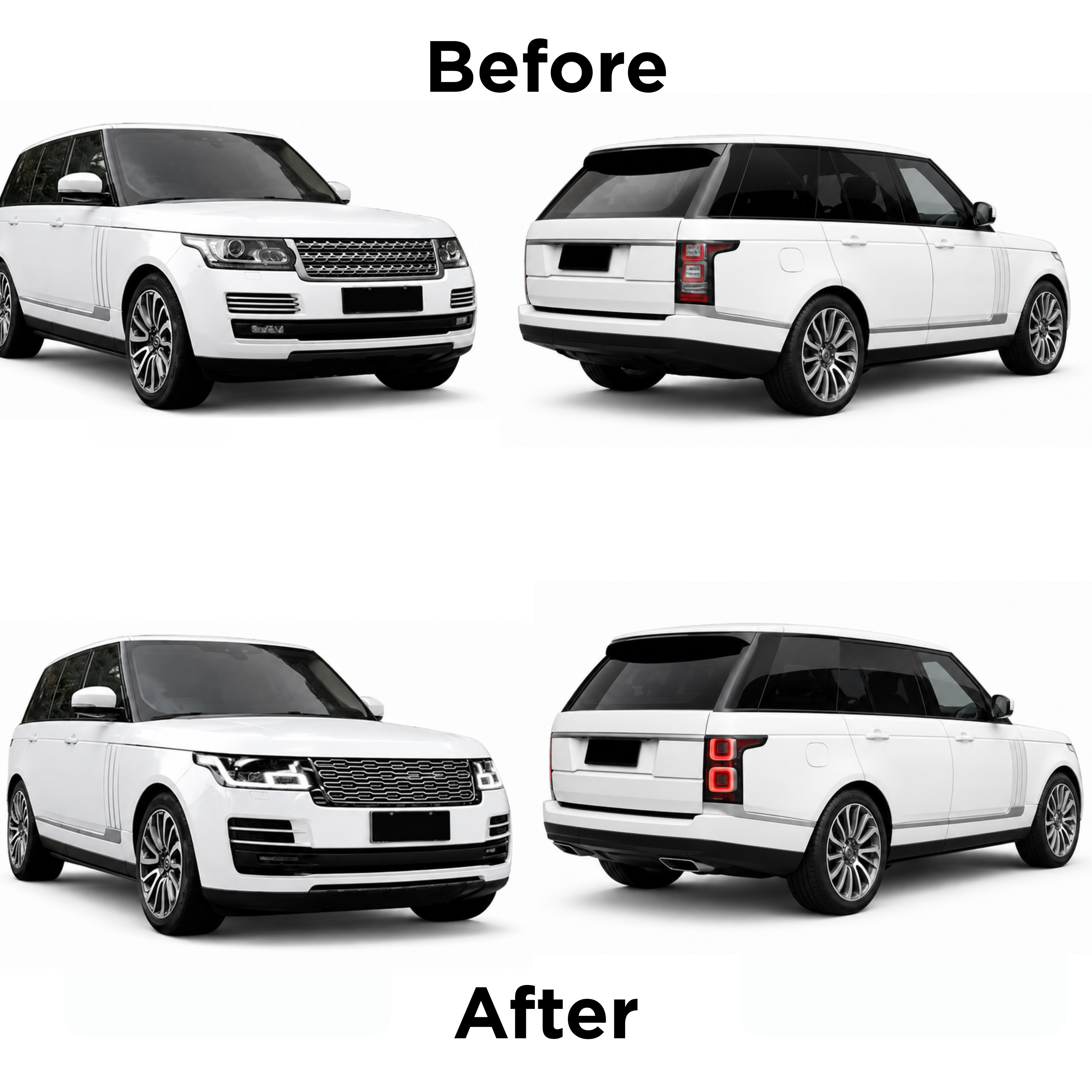 Range Rover Vogue (2013-2017) Upgrade to Range Rover Vogue (2023) Body Kit With Hood and Lights