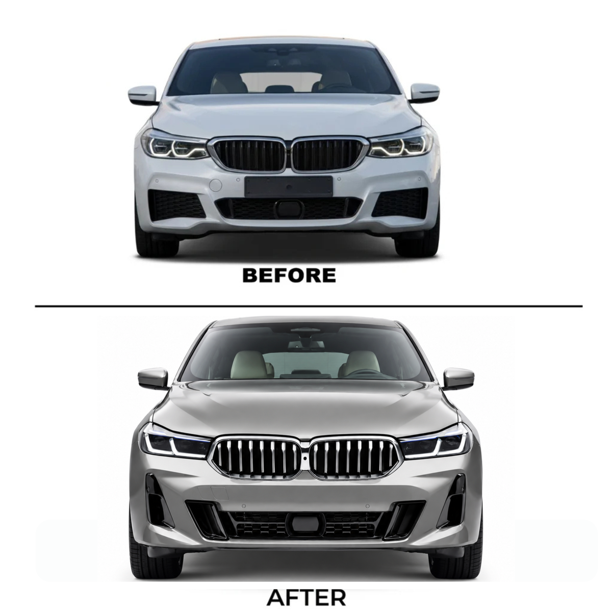 BMW 6 Series GT (2018) G32 Upgrade to BMW G32 LCI (2021) Front Body Kit