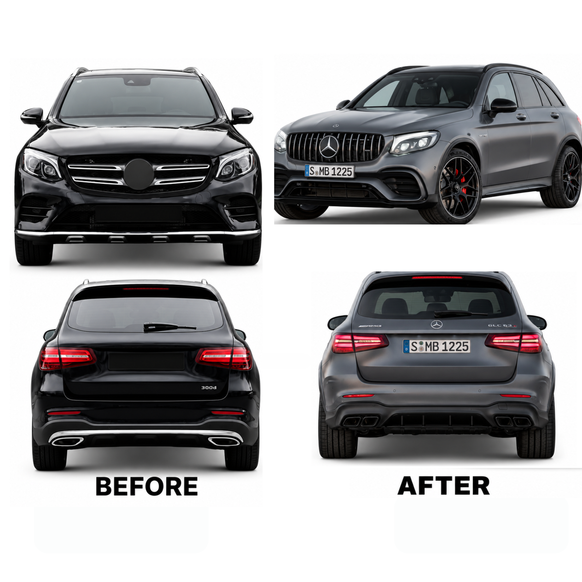 Benz GLC X253 (2016-2019) Upgrade To Benz GLC63S AMG Bodykit