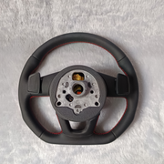 AUDI RS STYLE STEERING WHEEL WITH BLACK LEATHER APPLICABLE FOR ALL MODEL FROM (2011-2018) | Premium OEM Replacement Performance Steering Wheel