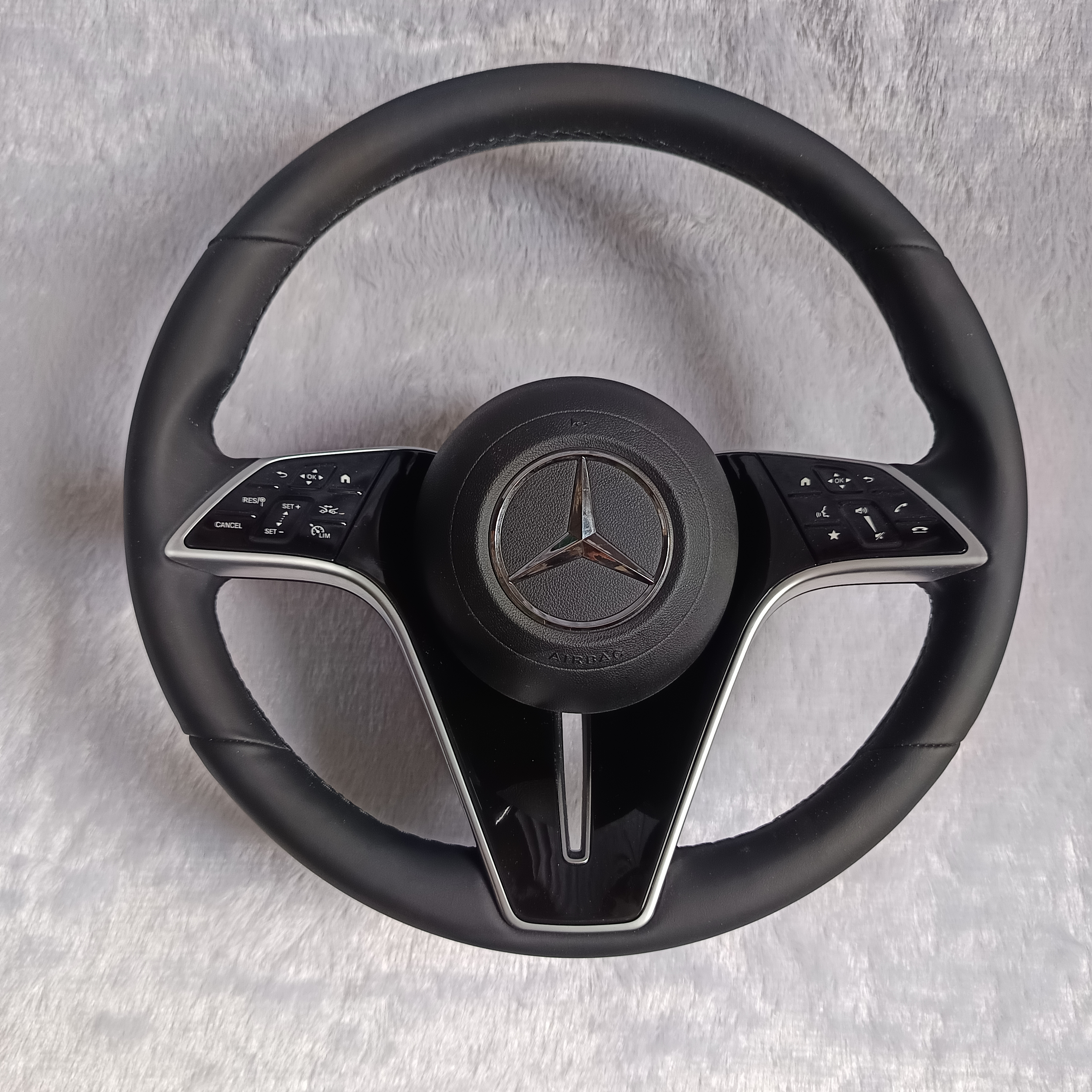 MERCEDES BENZ NEW STYLE STEERING WHEEL WITH BLACK LEATHER APPLICABLE FOR ALL MODEL FROM (2011-2018) (STYLE 5) | Premium OEM Replacement Performance Steering Wheel