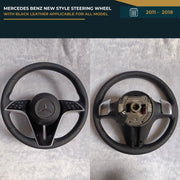 MERCEDES BENZ NEW STYLE STEERING WHEEL WITH BLACK LEATHER APPLICABLE FOR ALL MODEL FROM (2011-2018) (STYLE 5) | Premium OEM Replacement Performance Steering Wheel