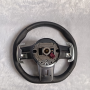MERCEDES BENZ AMG STYLE STEERING WHEEL WITH BLACK LEATHER APPLICABLE FOR ALL MODEL FROM (11-18) (STYLE 2) | Premium OEM Replacement Performance Steering Wheel