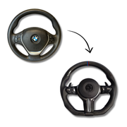 BMW 3 SERIES F30 - M.SPORT BLACK LEATHER TYPE WITH CARBON FIBRE STEERING WHEEL (STYLE 2 FOR F30) | Premium OEM Replacement Performance Steering Wheel