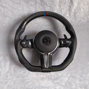BMW 3 SERIES F30 - M.SPORT BLACK LEATHER TYPE WITH CARBON FIBRE STEERING WHEEL (STYLE 2 FOR F30) | Premium OEM Replacement Performance Steering Wheel
