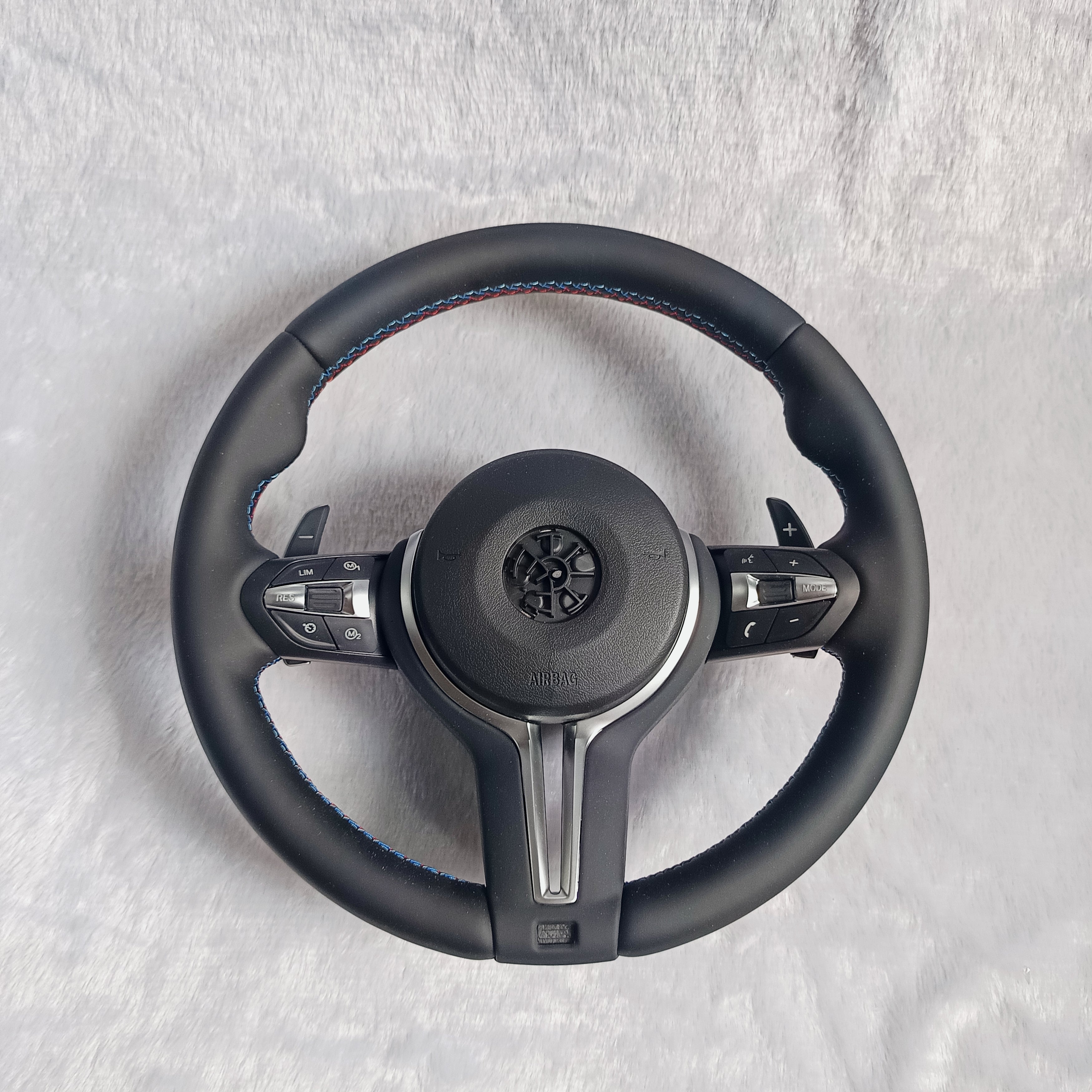 BMW 3 SERIES F30 - M.SPORT BLACK LEATHER TYPE STEERING WHEEL (STYLE 1 FOR F30) | Premium OEM Replacement Performance Steering Wheel