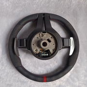 BMW 5 SERIES (11-18) F10 - M.SPORT BLACK LEATHER TYPE WITH CARBON FIBRE FRAME STEERING WHEEL (STYLE 2 FOR F10) | Premium OEM Replacement Performance Steering Wheel